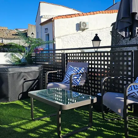 El Eden Con Piscina Y Jacuzzi וילה Montánchez